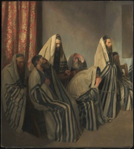 Jews Mourning in a Synagogue 1906 by Sir William Rothenstein 1872-1945