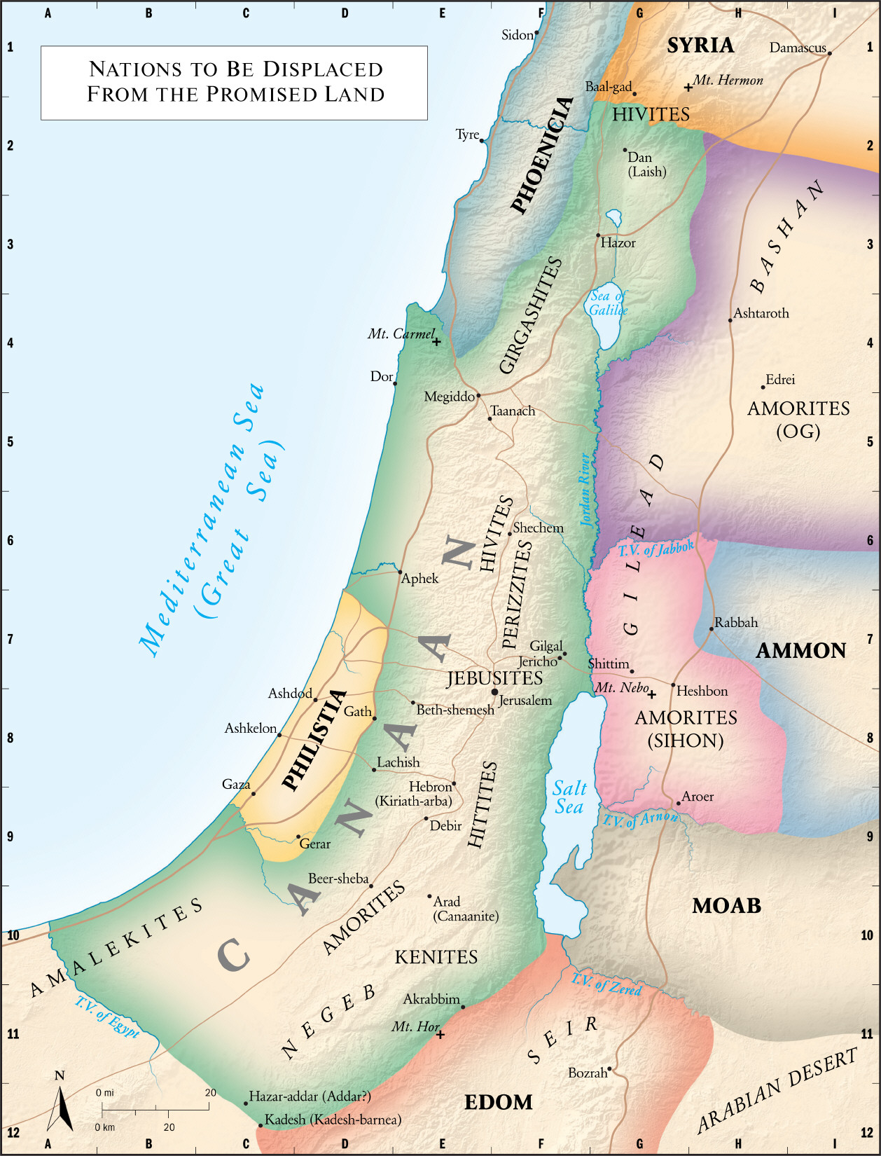izrael térkép